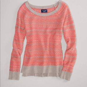 New with tags! A&E fair isle Pink Sweater sz. XL